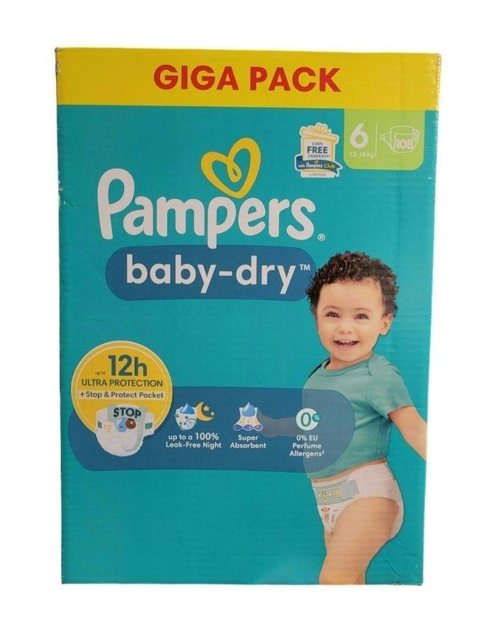 Pampers baby-dry Giga Pack Taille 6