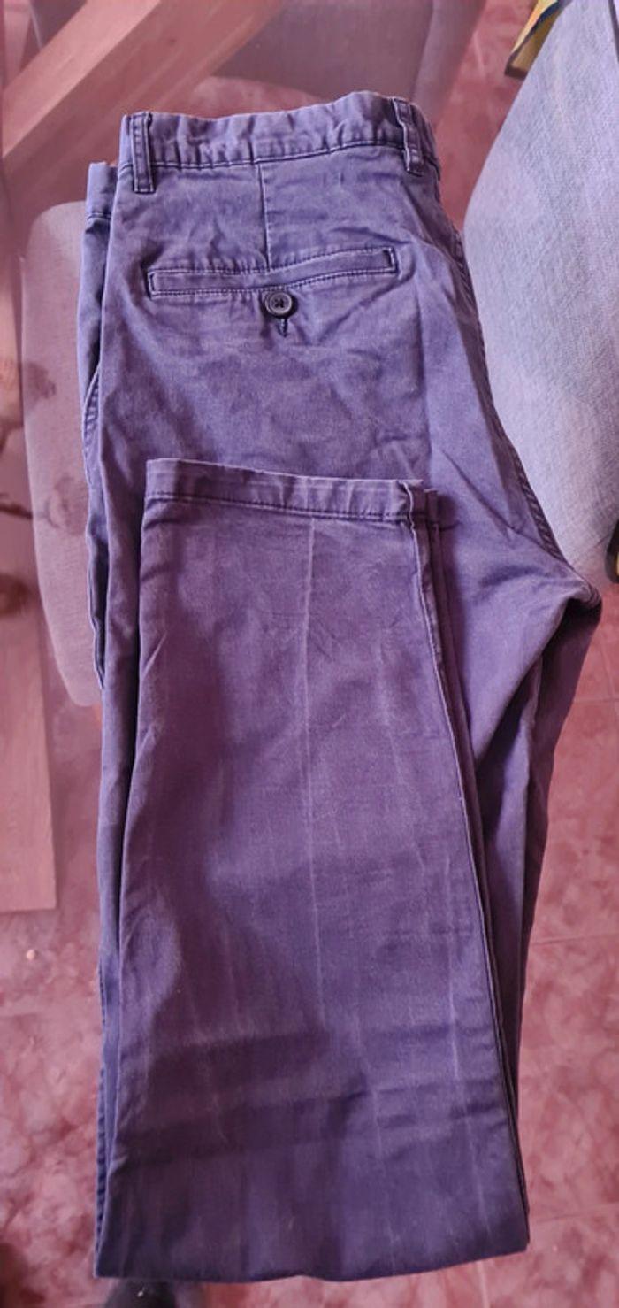 Pantalon chino bleu - photo numéro 2