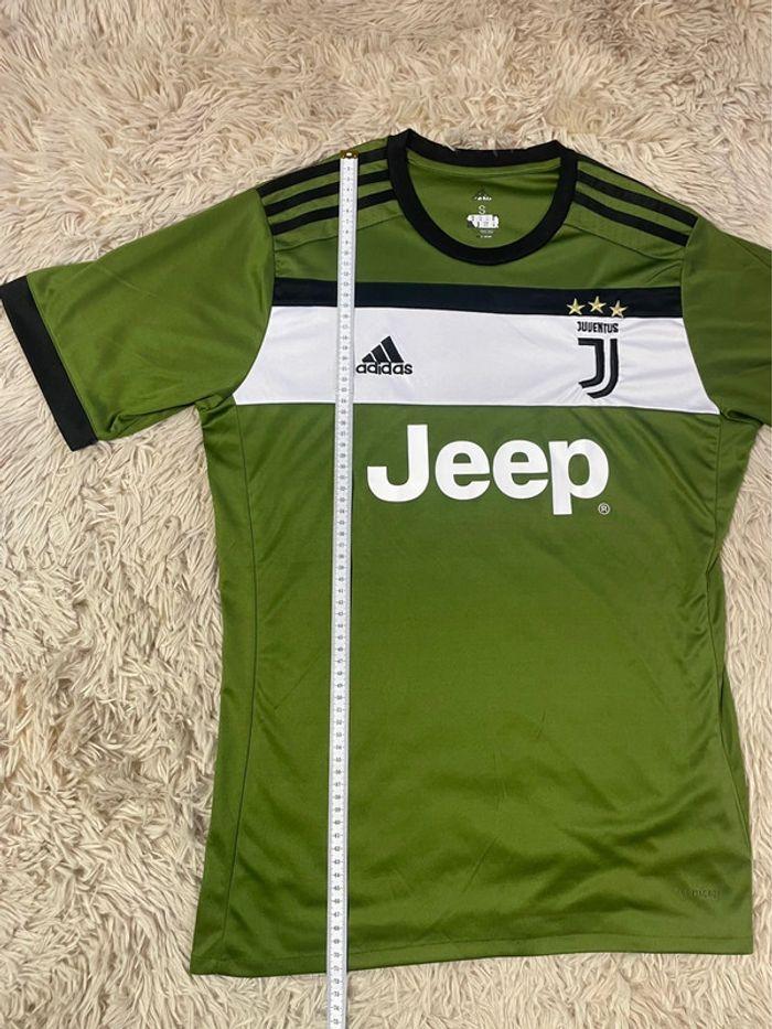 Maillot adidas juventus exterieur vert kaki vintage 2017 taille S - photo numéro 5