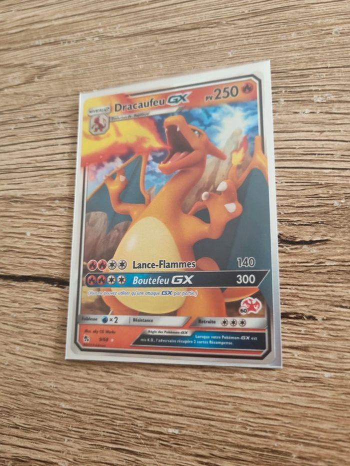 Carte pokémon dracaufeu gx 9/68 année 2019 - photo numéro 7