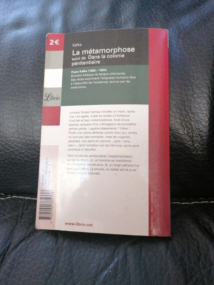 Livre la métamorphose KAFKA - photo numéro 2