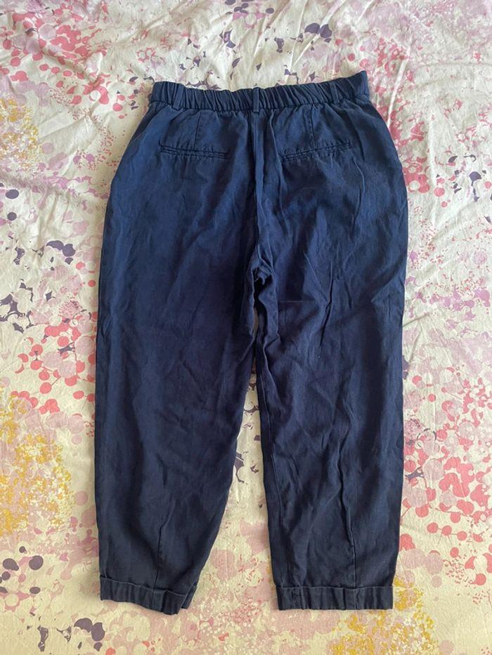 Pantalon chino Zara bleu marine taille 40 - photo numéro 4