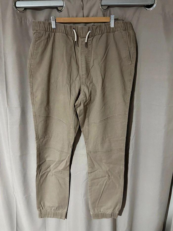 Pantalon cargo beige h&m taille L - photo numéro 1