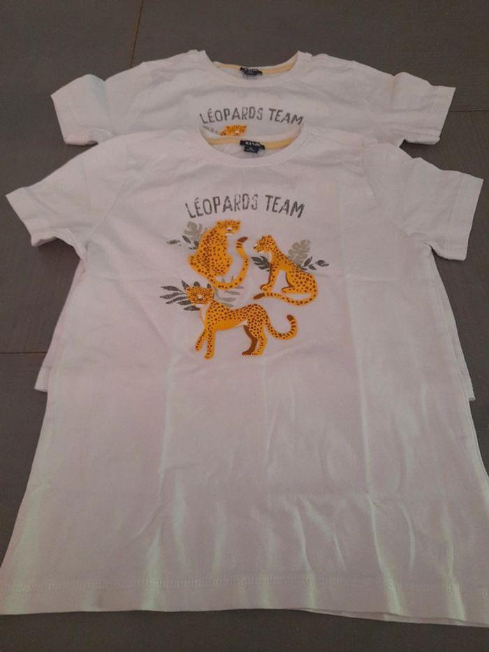 Lot de 2 tee-shirt léopard jungle jumeaux - photo numéro 1