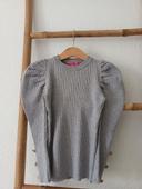 Pull côtelé gris 6 ans