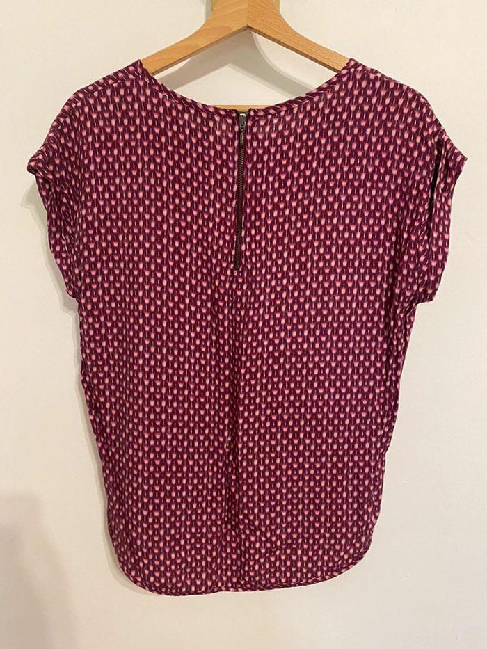 Blouse framboise à motifs - photo numéro 2