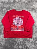 👕 Sweat Vintage de Noël Rouge Taille L 👕