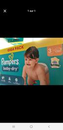 Giga pack couche pampers taille 3