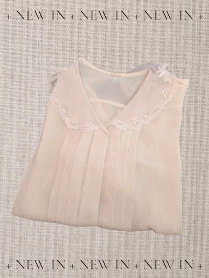 Blouse col clodine dentelle - photo numéro 1