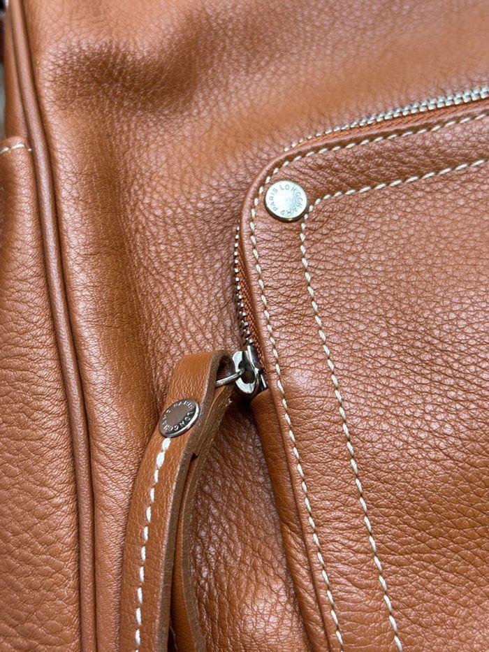 Sac Longchamp Paris en cuir marron clair - photo numéro 11