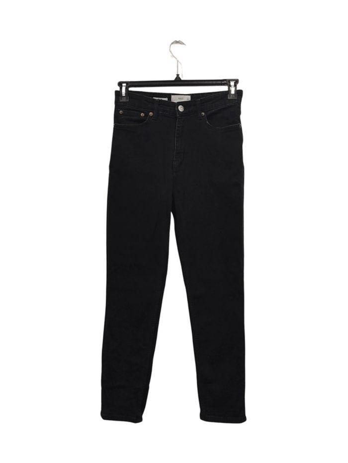 Pantalon jean noir taille haute - Mango - T 36 - photo numéro 1