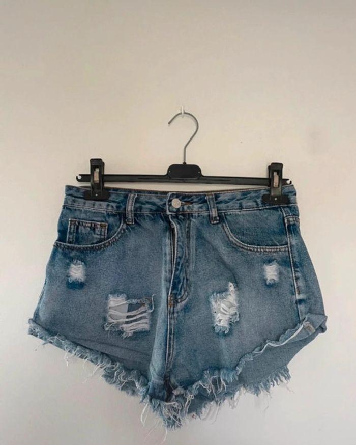 Lot de 2 shorts en jeans 38 femme - photo numéro 2