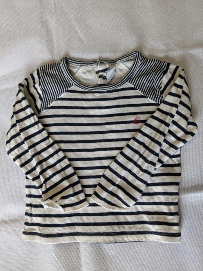 Marinière petit bateau 2 ans