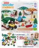 Coffret de construction Wonder Makers Fisher-Price Le Camping Paisible 28X30CM