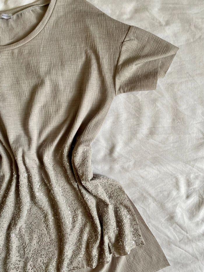 T Shirt Zara gris - photo numéro 2