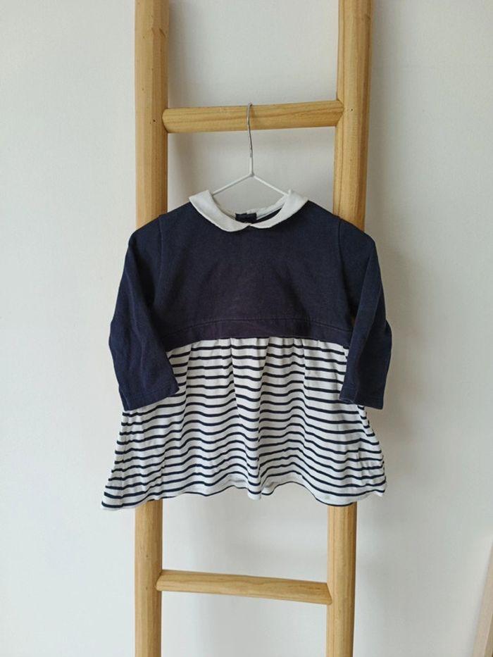 Superbe robe Petit Bateau col Claudine - photo numéro 1