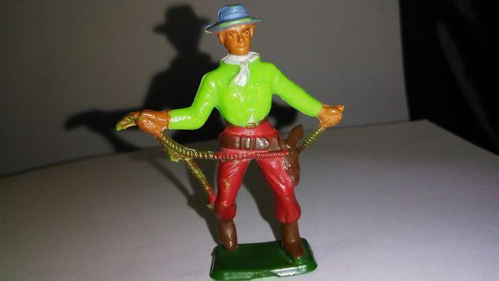 figurine vintage michel cow-boy lasso france - photo numéro 1