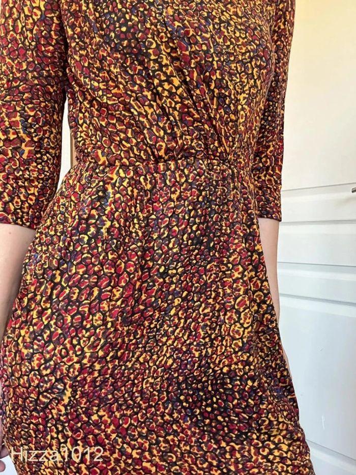 Robe orange à motif 3 Suisses - Chic & Colorée, Taille 36, Très bon état 💖 - photo numéro 6