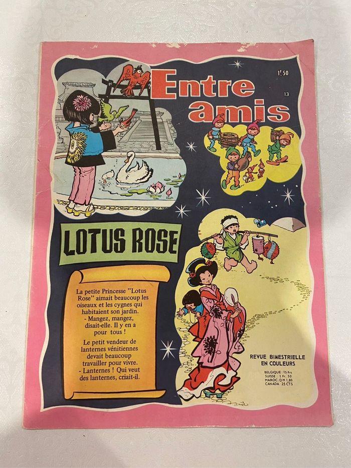 Livre BD vintage entre amis 13 lotus rose  1969 - photo numéro 1