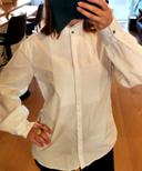 Chemise plastron 100%coton blanc, Karl Lagerfeld, t.42/xl/10, neuve