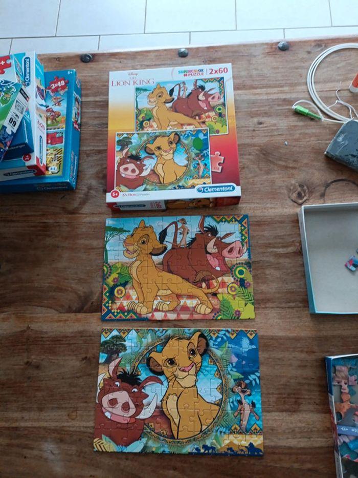 Puzzles 2x60 lion king  Disney 5ans+ - photo numéro 1