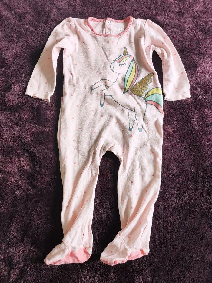 Pyjama grenouillère licorne rose In Extenso 24 mois - photo numéro 1