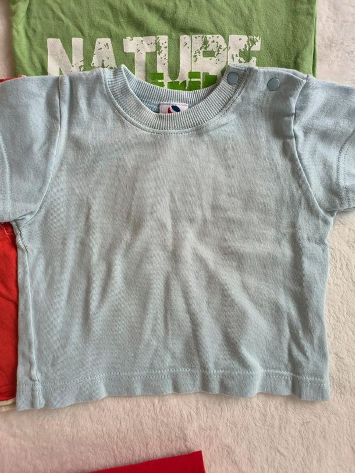 Lot 5 tee shirt manches courtes bébé 6 mois - photo numéro 3