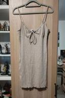 Robe côtelé beige Bershka - Taille M 38