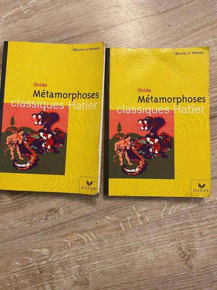 Lots de deux livres métamorphoses