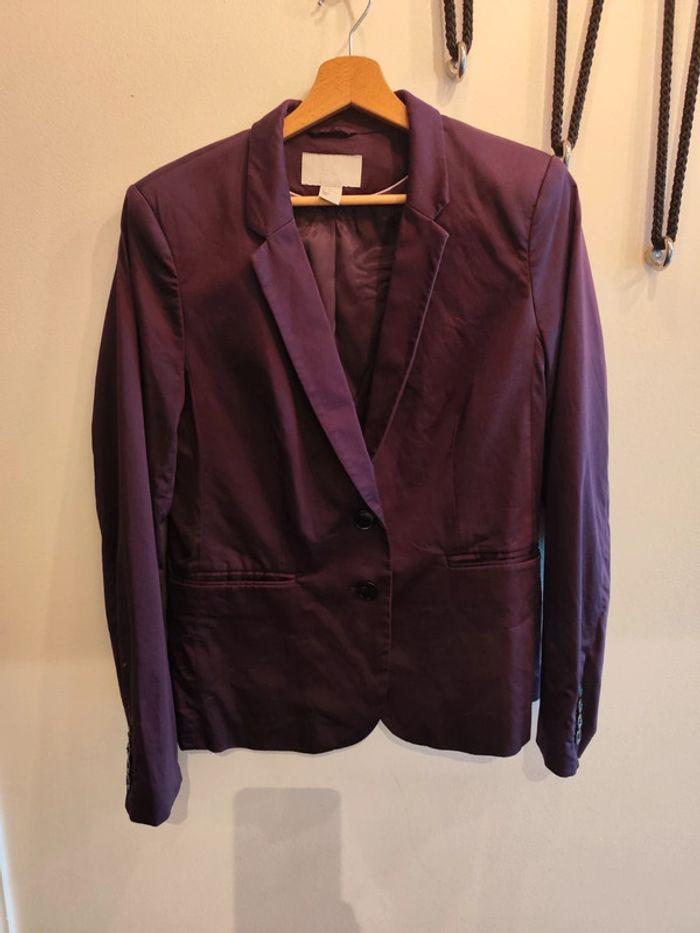 Veste H&M aubergine 42 - photo numéro 1