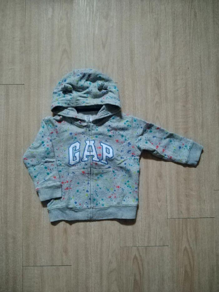 Sweat à capuche zippé 2 ans / 24 mois - photo numéro 1