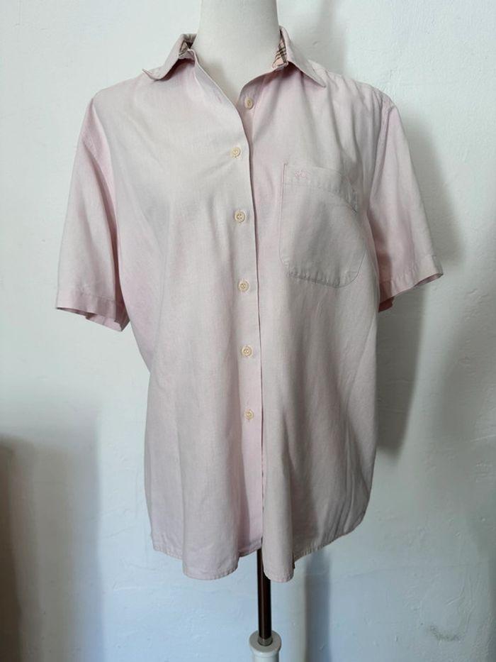 Chemise rose pale vintage Burberrys Taille 42 - photo numéro 1