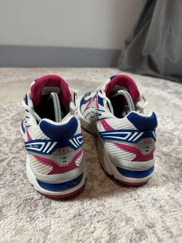 Asics Gel 1170 Pink & White & Blue - photo numéro 4