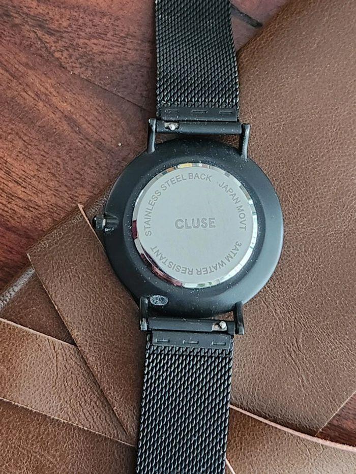 Montre Minuit Mesh Full Black Cluse - photo numéro 4