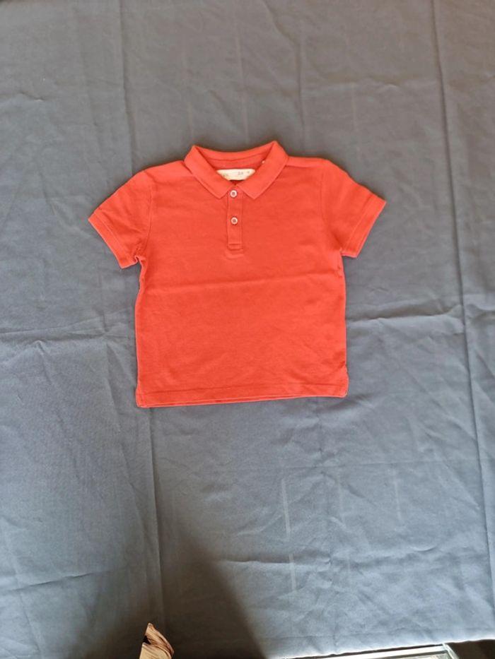 Lot 3 polos 2ans rouge et bleu Zara - photo numéro 5