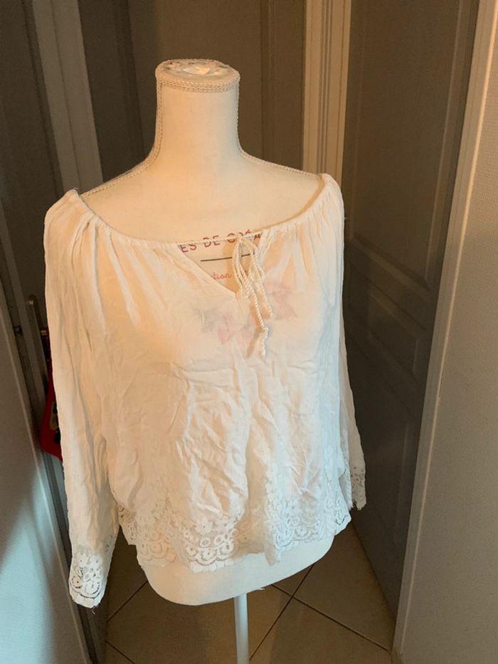 Blouse blanche femme