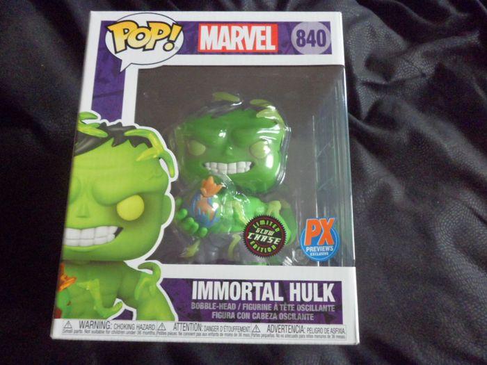 Marvel Funko Pop Immortal Hulk (840) - Glow Chase Edition Limitée rarissime - photo numéro 1