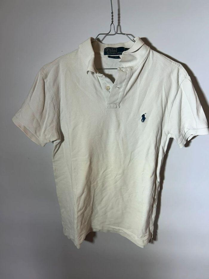 Polo ralph lauren blanc slim fit - photo numéro 1