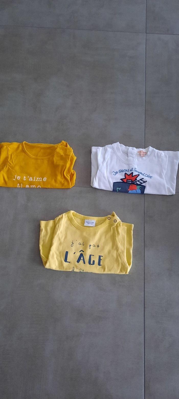 Lot 3 tee shirts manches longues