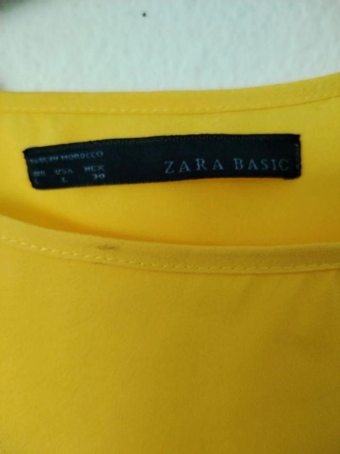 Haut jaune habillé zara - photo numéro 3