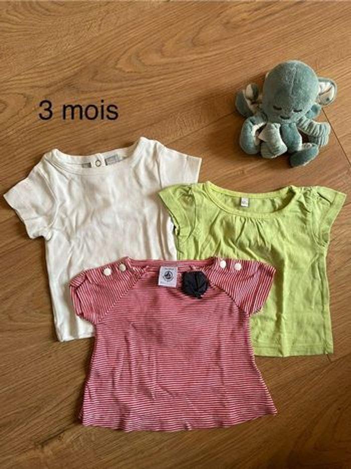 Lot 3 tee shirt manches courtes