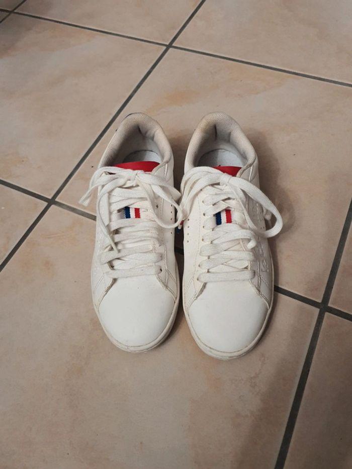 Baskets blanches Le Coq Sportif taille 37 - photo numéro 1