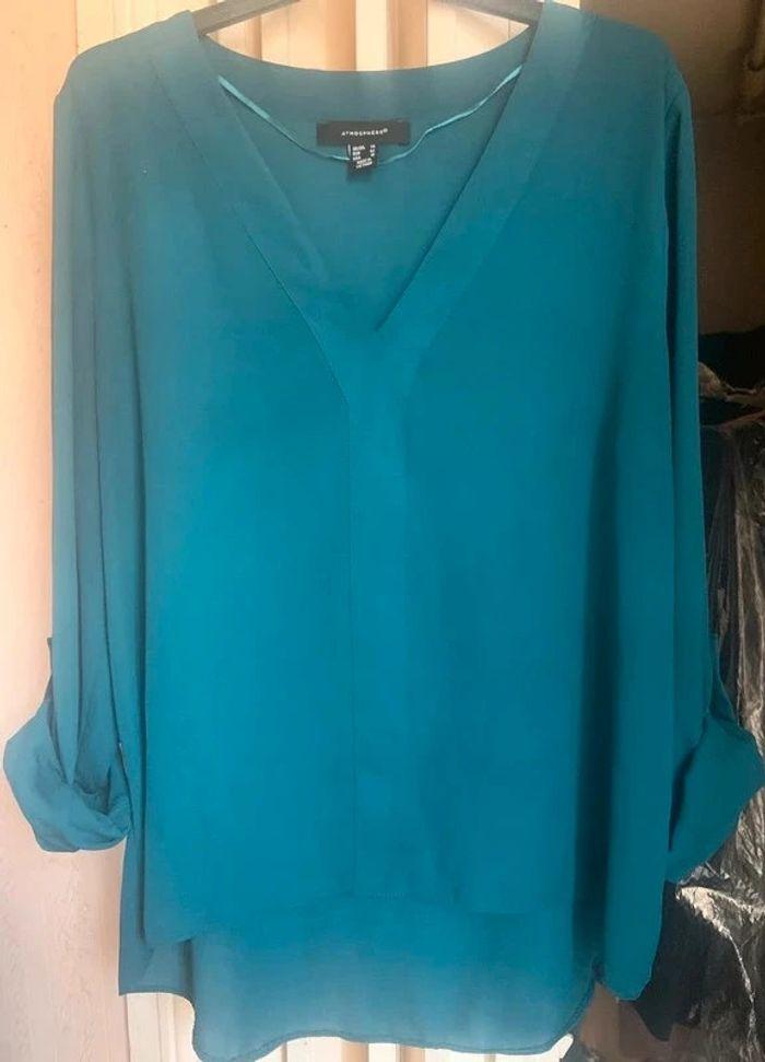 Blouse verte Atmosphère taille 42 - photo numéro 1