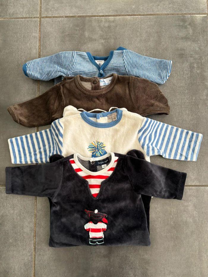 Lot de 4 pyjamas naissance et Taille 1 mois - photo numéro 1