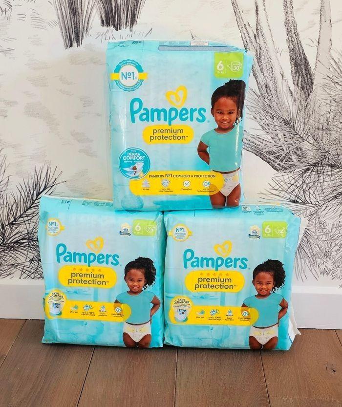 Trio Packs 90 Couches Pampers Premium Protection Taille 6 - de 13 à 18 kg - photo numéro 1