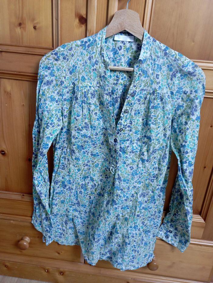 Chemise tunique fleurs Promod 36 - photo numéro 1