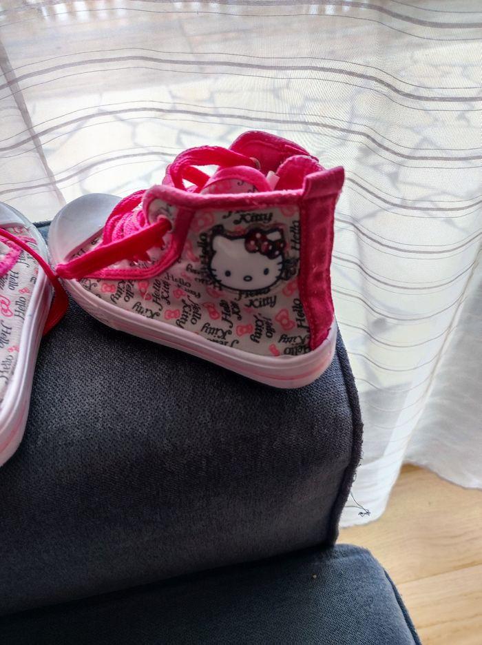 Baskets montantes en toile, Hello Kitty, taille 25 - photo numéro 4