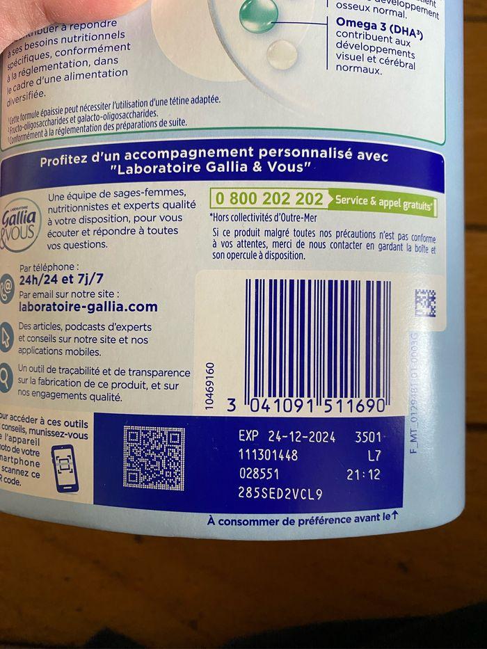 URGENT ⚠️ Lait Gallia 2 - photo numéro 2