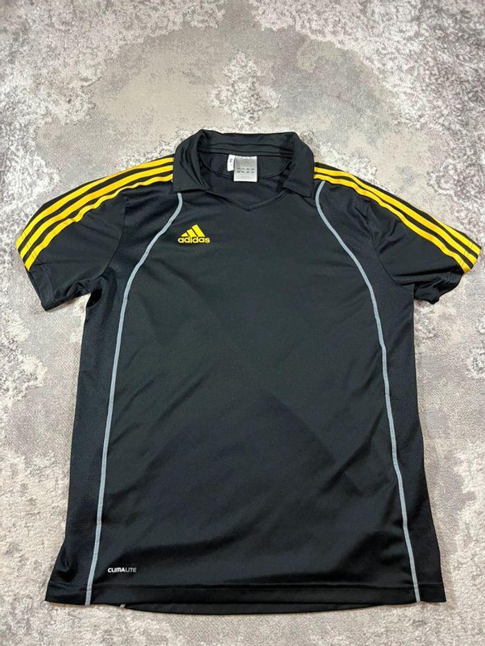 Maillot De Sport Adidas Vintage Y2k 2000's Black & Yellow - photo numéro 1