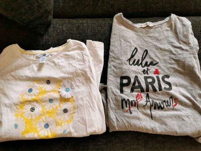 Lot 2 t shirts manche longue - photo numéro 1